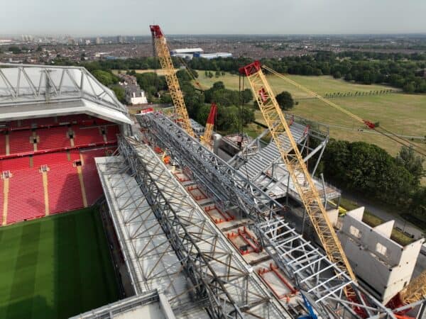 Liverpool FC Anfield Road Stand progress, 12/07/22. Photo: Nick Taylor/LFC