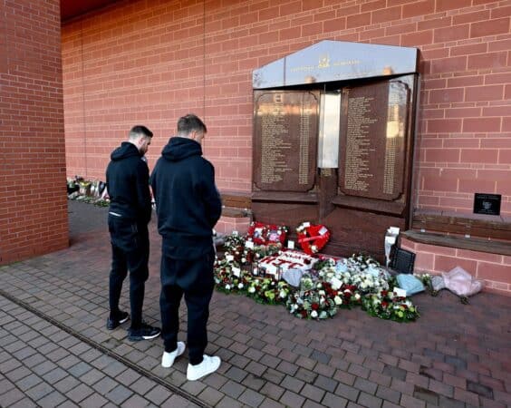 Jürgen Klopp and Jordan Henderson, Hillsborough Memorial, April 15, 2023