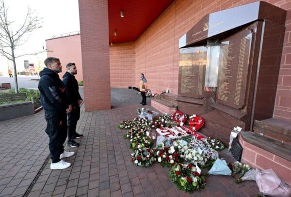 Jürgen Klopp and Jordan Henderson, Hillsborough Memorial, April 15, 2023