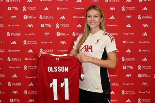 Liverpool FC Women sign Beat Olsson at AXA Melwood Training Centre, 01/09/25. Photo: Nick Taylor/LFC