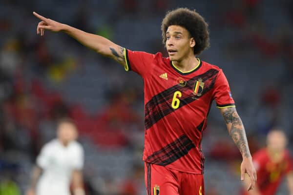 MUNICH, GERMANY - JULY 02: Belgium's Axel Witsel during the UEFA Euro 2020 Championship Quarter-final match between Belgium and Italy at Football Arena Munich on July 02, 2021 in Munich, Germany. (Photo by Sebastian Widmann - UEFA)