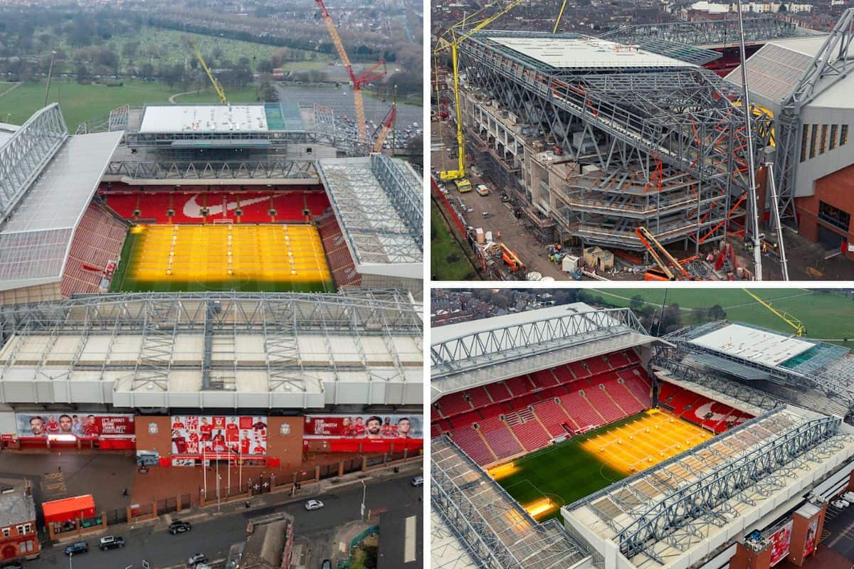 15 foto perluasan Anfield Road baru sebagai stand terus terbentuk