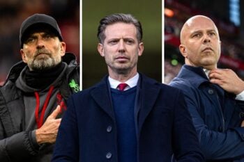 Klopp, Edwards, Slot collage Klopp, Edwards, Slot collage