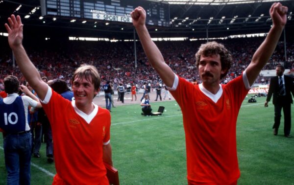 Liverpool's Kenny Dalglish and Graeme Souness, 1979, Wembley (PA Images / Alamy Stock Photo)