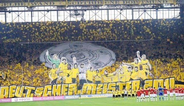 14.05.2011, Signal Iduna Park, Dortmund, GER, 1.FBL, Borussia Dortmund vs Eintracht Frankfurt, im Bild die Gelbe Wand vor dem Spiel // during the German 1.Liga Football Match, Borussia Dortmund vs Eintracht Frankfurt, at the Signal Iduna Park, Dortmund, 14/05/2011 . EXPA Pictures © 2011, PhotoCredit: EXPA/ nph/ Conny Kurth ****** out of GER / SWE / CRO / BEL ******