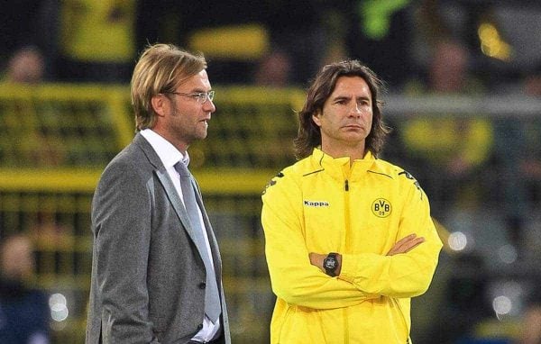 13.09.2011, Signal Iduna Park, Dortmund, GER, UEFA CL, Gruppe F, Borussia Dortmund (GER) vs Arsenal London (ENG), im Bild..J¸rgen Klopp (Trainer Dortmund) (L) und Zeljko Buvac (Co-Trainer Dortmund) (R) ..// during the UEFA CL, group F, Borussia Dortmund (GER) vs Arsenal London on 2011/09/13, at Signal Iduna Park, Dortmund, Germany. EXPA Pictures © 2011, PhotoCredit: EXPA/ nph/ Mueller ****** out of GER / CRO / BEL ******