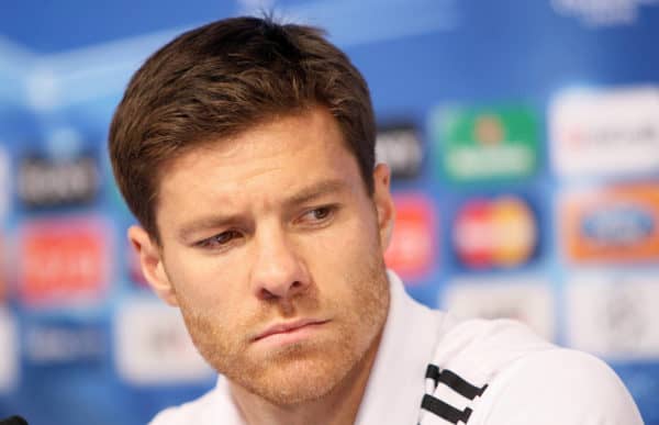 13.09.2011, Zagreb, CRO, UEFA CL, Real Madrid in Zagreb, im Bild Xabi Alonso at a press conference, the day before the Champions League match against Dinamo Zagreb. EXPA Pictures © 2011, PhotoCredit: EXPA/ nph/ Pixsell/ Petar Glebov +++++ ATTENTION - OUT OF GERMANY/(GER), CROATIA/(CRO), BELGIAN/(BEL) +++++