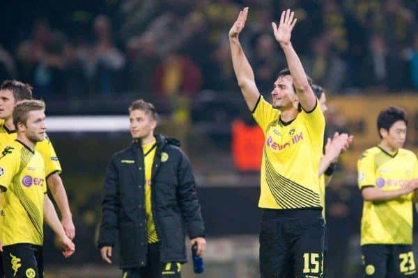 01.11.2011, Signal Iduna Park, Dortmund, GER, UEFA Champions League, Vorrunde, Borussia Dortmund (GER) vs Olympiacos Piraeus (GRE), im Bild Mats Hummels (#15 Dortmund) nach dem Spiel // during Borussia Dortmund (GER) vs Olympiacos Piraeus (GRE) at Signal Iduna Park, Dortmund, GER, 2011-11-01. EXPA Pictures © 2011, PhotoCredit: EXPA/ nph/ Kurth ****** out of GER / CRO / BEL ******