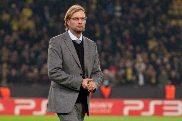 01.11.2011, Signal Iduna Park, Dortmund, GER, UEFA Champions League, Vorrunde, Borussia Dortmund (GER) vs Olympiacos Piraeus (GRE), im Bild Juergen Klopp (Trainer Dortmund) // during Borussia Dortmund (GER) vs Olympiacos Piraeus (GRE) at Signal Iduna Park, Dortmund, GER, 2011-11-01. EXPA Pictures © 2011, PhotoCredit: EXPA/ nph/ Kurth ****** out of GER / CRO / BEL ******