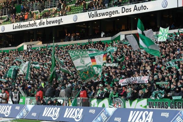 10.12.2011, Weserstadion, Bremen, GER, 1.FBL, Werder Bremen vs VfL Wolfsburg, im Bild Die Ostkurve des Weserstadions // during the match Werder Bremen vs VfL Wolfsburg on 2011/12/10, Weserstadion, Bremen, Germany. EXPA Pictures © 2011, PhotoCredit: EXPA/ nph/ Frisch..***** ATTENTION - OUT OF GER, CRO *****