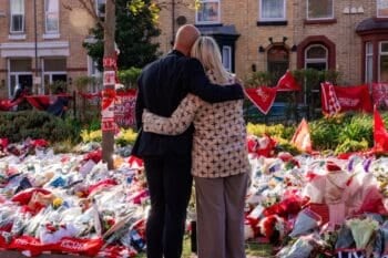 Tributes Laid For Diogo Jota At Anfield