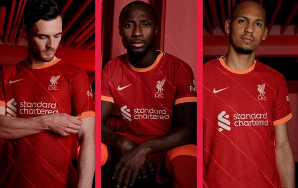 Fans confused by 'orange' trim as new Liverpool kit receives mixed ...