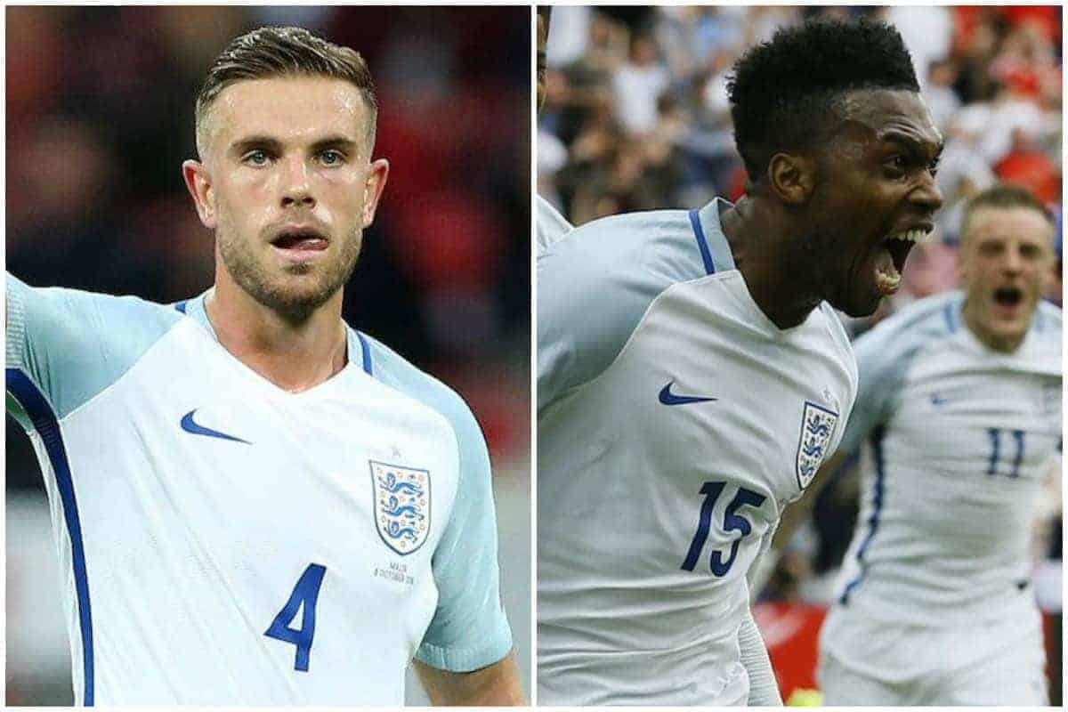 Jordan Henderson and Daniel Sturridge named in England