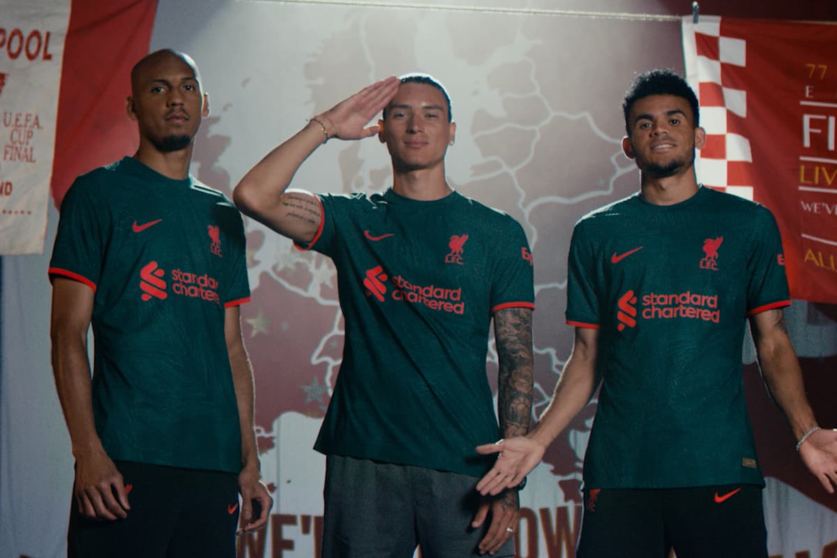 Liverpool and Nike launch the club's third kit for 2022/23.