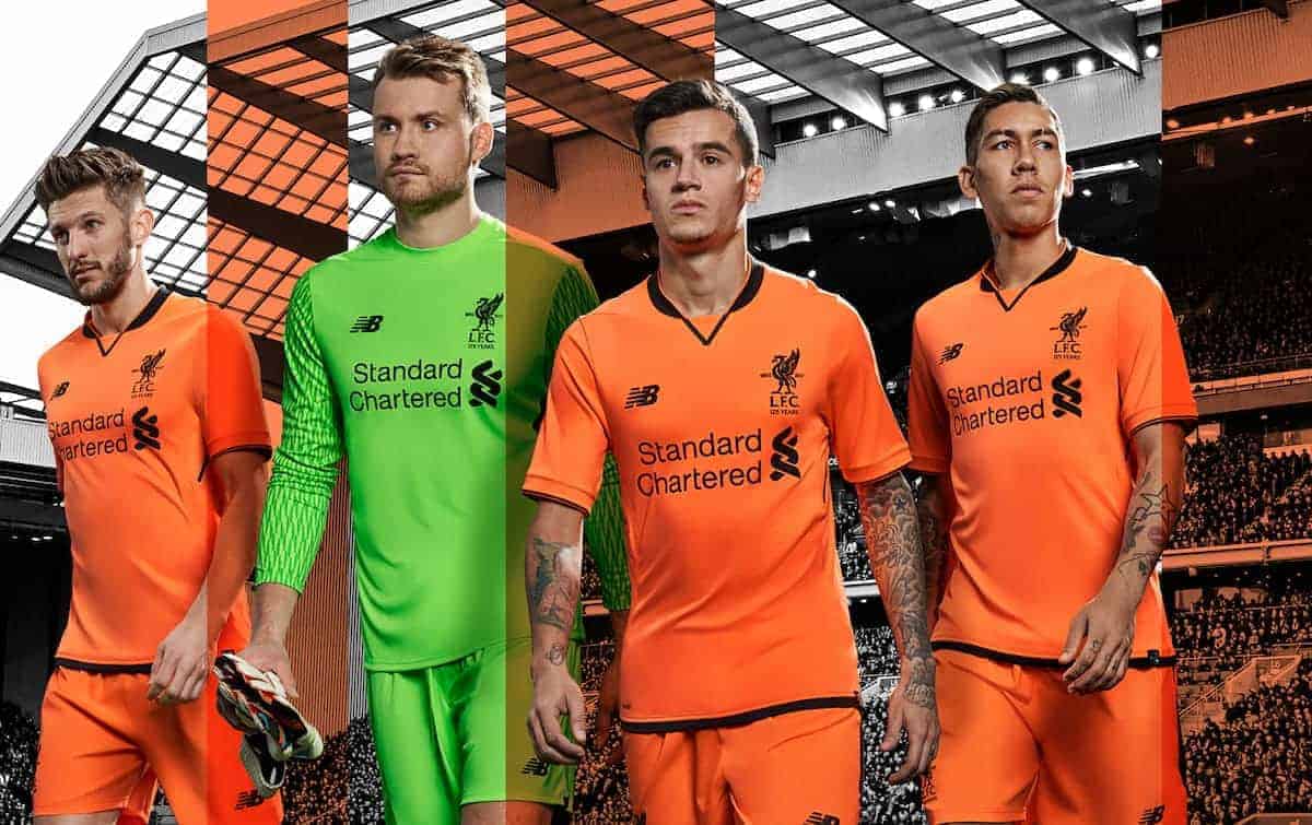 Liverpool reveal new orange third kit 