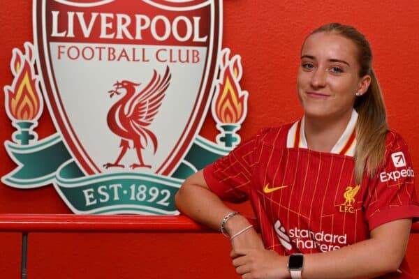 Liverpool FC Women complete the signing of Kirsty Maclean. July 2025.