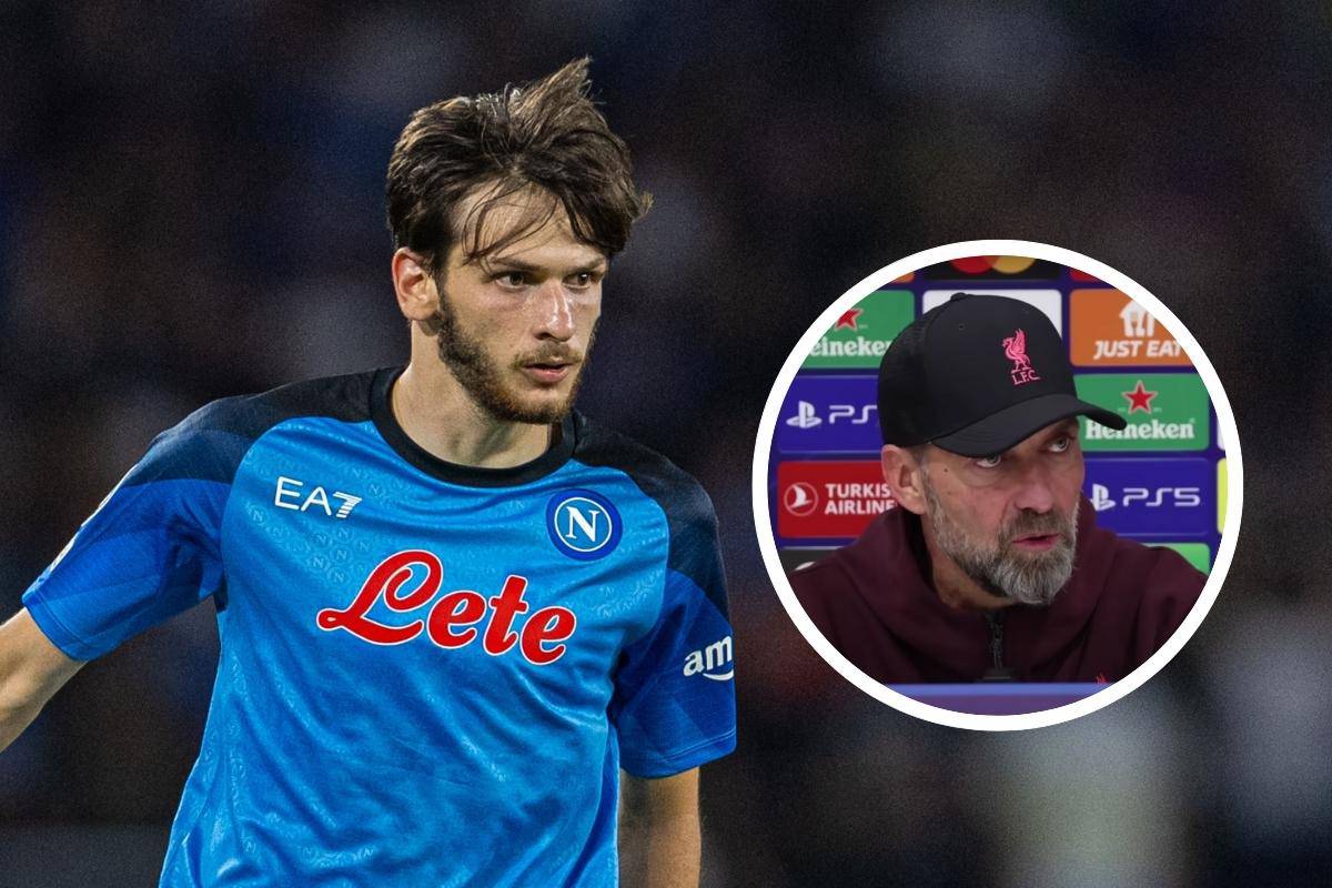 Jurgen Klopp praises Napoli's “cheeky” Khvicha Kvaratskhelia after