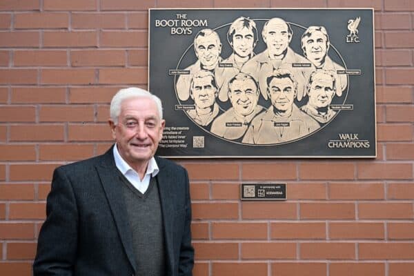 Liverpool FC Boot Room plaque unveiling in partnership with Kodansha, at Anfield, 08/03/24. Photo: Nick Taylor/LFC