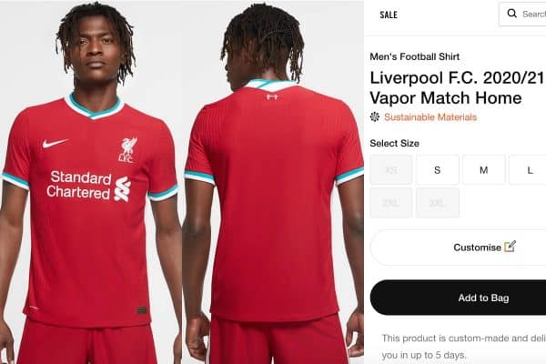 liverpool nike kit for sale