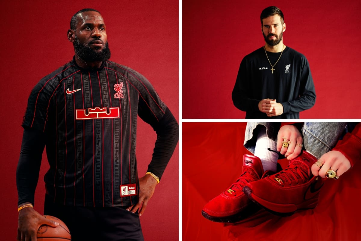 Release date revealed for Lebron James Liverpool kit collection