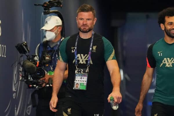 Liverpool Head Physio Lee Nobes (Photo by UEFA)