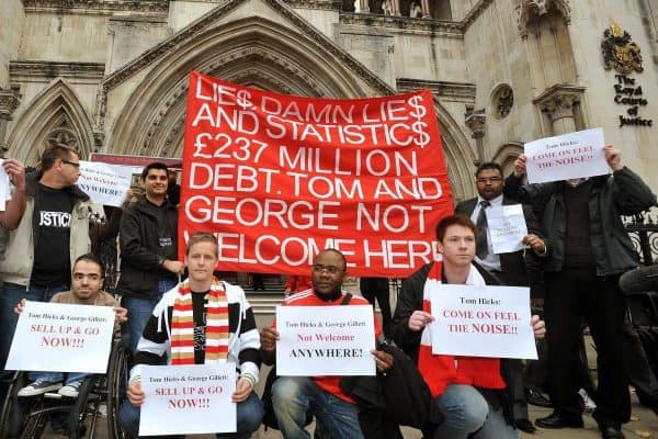 Liverpool fans’ activism helped the club’s sale to Fenway Sports Group (John Syilwell/PA)