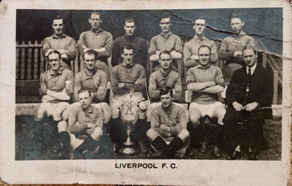 (Please credit within piece: The Bromilow family) Liverpool squad photo 1922/23