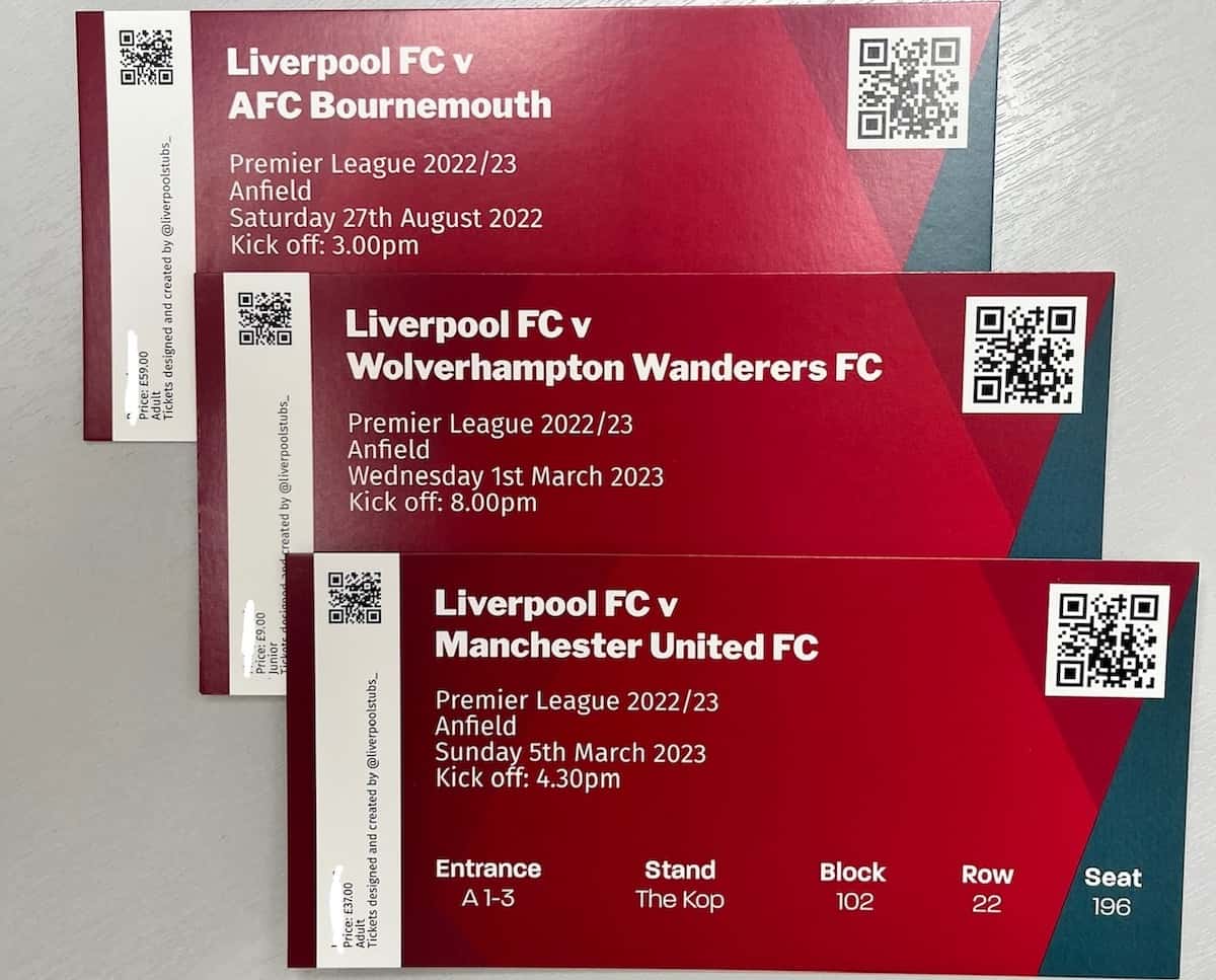 No ticket stub? Liverpool fans now have a solution to their collection