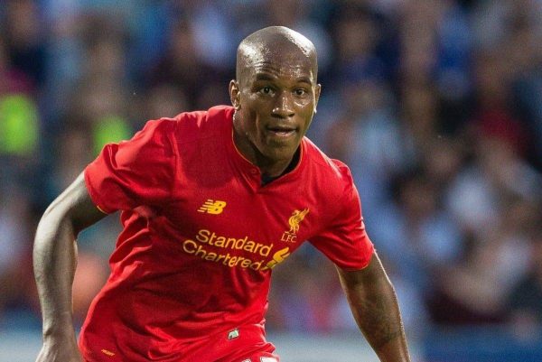 HUDDERSFIELD, ENGLAND - Wednesday, July 20, 2016: Liverpool's Andre Wisdom in action against Huddersfield Town during pre-season friendly match at the John Smithís Stadium. (Pic by Paul Greenwood/Propaganda)