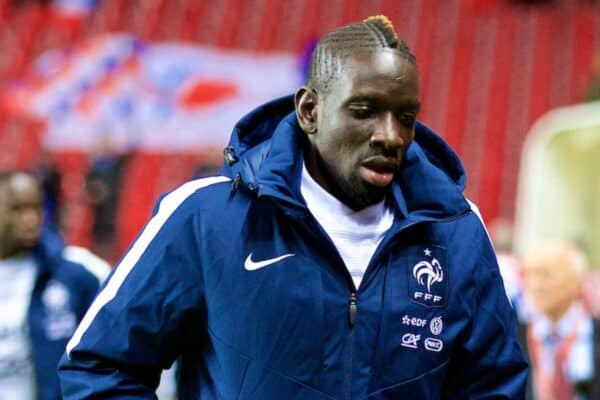 COPENHAGEN, DENMARK - Sunday, October 11, 2015: France's Mamadou Sakho entering the pitch before friendly game against Denmark at Parken Stadium. (Pic by Lexie Lin/Propaganda)