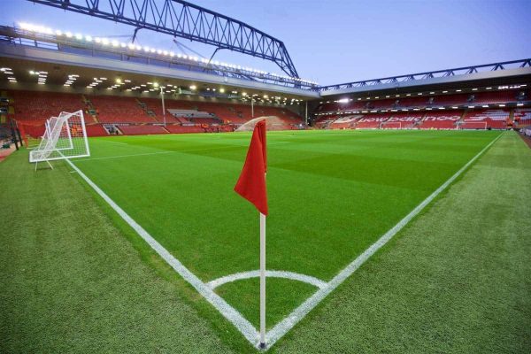 LIVERPOOL, ENGLAND - Thursday, October 22, 2015: A general view of Liverpool's Anfield stadium before the UEFA Europa League Group Stage Group B match against Rubin Kazan. (Pic by David Rawcliffe/Propaganda)