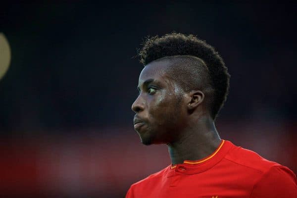 LIVERPOOL, ENGLAND - Saturday, January 7, 2017: Liverpool's Sheyi Ojo in action against Plymouth Argyle during the FA Cup 3rd Round match at Anfield. (Pic by David Rawcliffe/Propaganda)