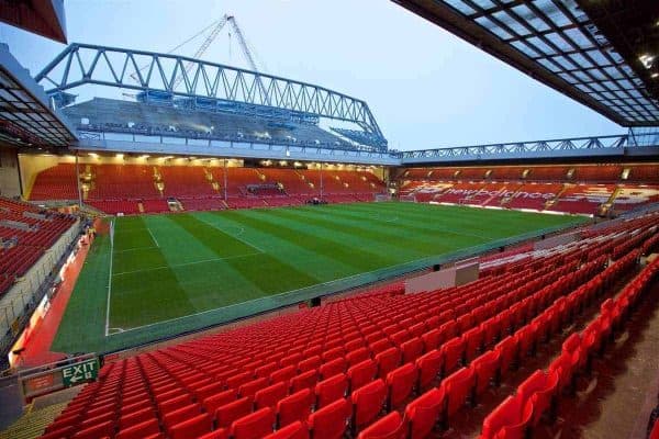 LIVERPOOL, ENGLAND - Wednesday, January 13, 2016: A general view of Anfield before the Premier League match between Liverpool and Arsenal. (Pic by David Rawcliffe/Propaganda)