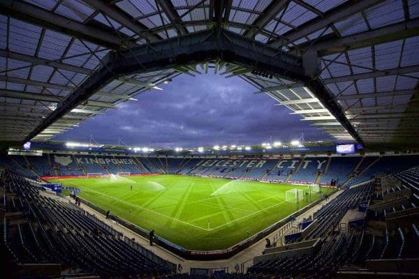 LEICESTER, ENGLAND - Monday, February 1, 2016: A general view of the King Power Stadium before the Premier League match between Leicester City and Liverpool at Filbert Way. (Pic by David Rawcliffe/Propaganda)