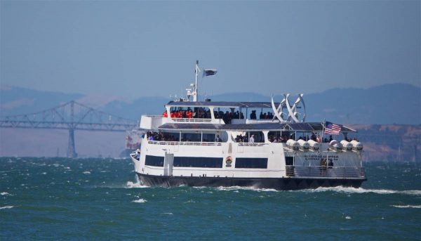 SAN FRANCISCO, USA - Thursday, July 21, 2016: Liverpool players [in red] take a cruise to Alcatraz Island from Pier 33 to visit the prison on day one of the club's USA Pre-season Tour. (Pic by David Rawcliffe/Propaganda)