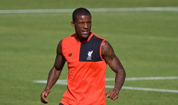 STANFORD, USA - Saturday, July 23, 2016: Liverpool's Georginio Wijnaldum during a training session in the Laird Q. Cagan Stadium at Stanford University on day one of the club's USA Pre-season Tour. (Pic by David Rawcliffe/Propaganda)