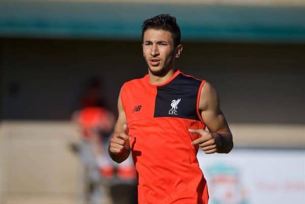 STANFORD, USA - Saturday, July 23, 2016: Liverpool's Marko Grujic during a training session in the Laird Q. Cagan Stadium at Stanford University on day one of the club's USA Pre-season Tour. (Pic by David Rawcliffe/Propaganda)