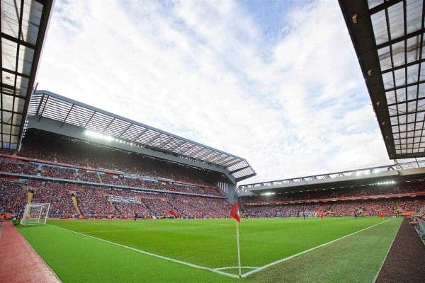 LIVERPOOL, ENGLAND - Saturday, September 10, 2016: A general view of Liverpool's new Main Stand during the FA Premier League match against Leicester City at Anfield. (Pic by David Rawcliffe/Propaganda)