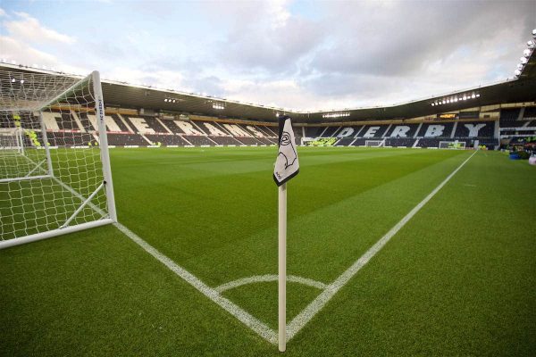 DERBY, ENGLAND - Tuesday, September 20, 2016: A general view of Pride Park as Derby County take on Liverpool during the Football League Cup 3rd Round match. (Pic by David Rawcliffe/Propaganda)