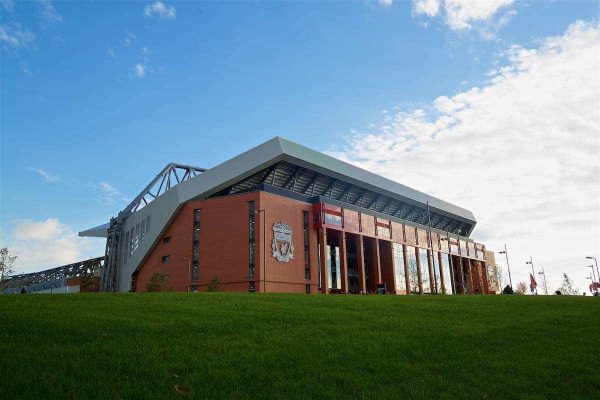 LIVERPOOL, ENGLAND - Saturday, October 22, 2016: Liverpool new Main Stand pictured before the FA Premier League match against West Bromwich Albion at Anfield. (Pic by David Rawcliffe/Propaganda)