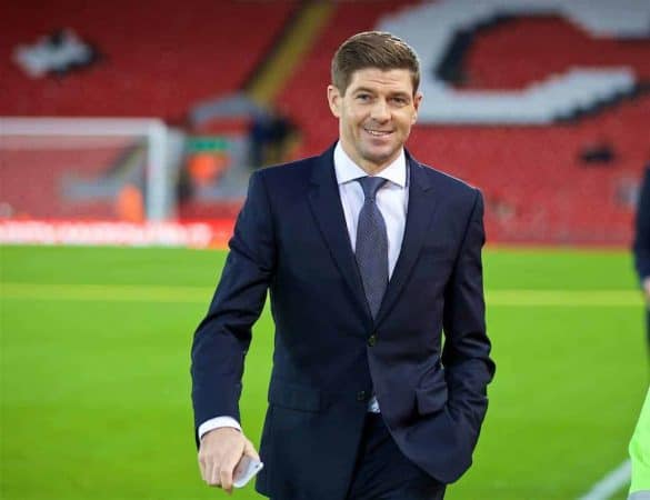 LIVERPOOL, ENGLAND - Saturday, December 31, 2016: Former Liverpool player Steven Gerrard before the FA Premier League match against Manchester City at Anfield. (Pic by David Rawcliffe/Propaganda)