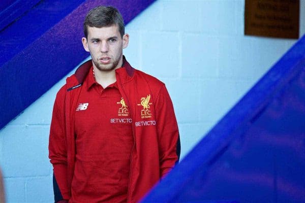 BIRKENHEAD, ENGLAND - Wednesday, July 12, 2017: Liverpool's Jon Flanagan before a preseason friendly match against Tranmere Rovers at Prenton Park. (Pic by David Rawcliffe/Propaganda)