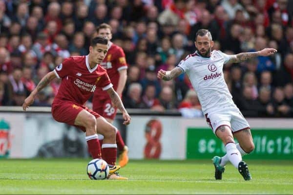 Coutinho, Liverpool vs Burnley