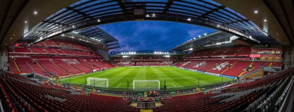 LIVERPOOL, ENGLAND - Sunday, January 14, 2018: A general view of Anfield from the Spion Kop stand before the FA Premier League match between Liverpool and Manchester City at Anfield. (Pic by David Rawcliffe/Propaganda)