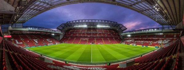 LIVERPOOL, ENGLAND - Sunday, January 14, 2018: A general view of the new Main Stand before the FA Premier League match between Liverpool and Manchester City at Anfield. (Pic by David Rawcliffe/Propaganda)