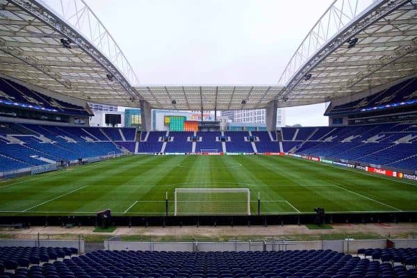 PORTO, PORTUGAL - Tuesday, February 13, 2018: A general view of the Estádio do Dragão before a training session ahead of the UEFA Champions League Round of 16 1st leg match between FC Porto and Liverpool FC. (Pic by David Rawcliffe/Propaganda)