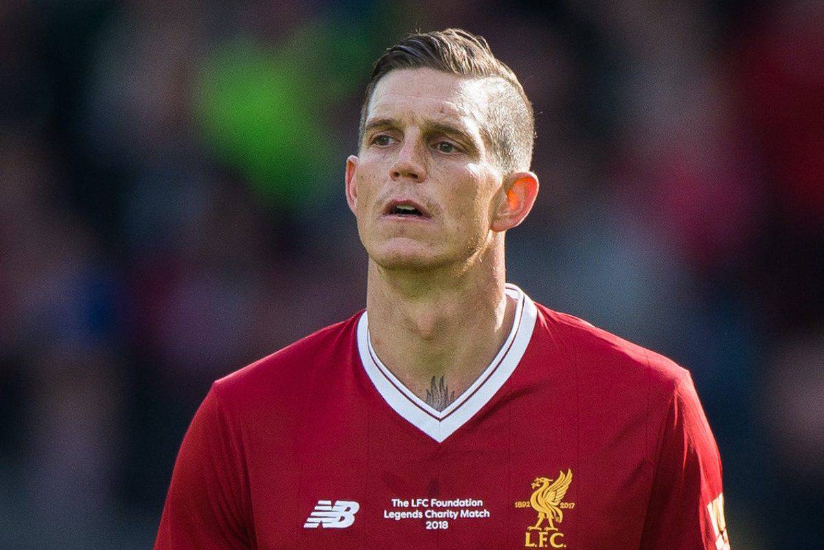 LIVERPOOL, ENGLAND - Saturday, March 24, 2018: Daniel Agger of Liverpool Legends during the LFC Foundation charity match between Liverpool FC Legends and FC Bayern Munich Legends at Anfield. (Pic by Peter Powell/Propaganda)