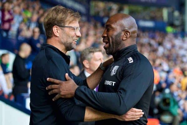 WEST BROMWICH, ENGLAND - Saturday, April 21, 2018: Liverpool's xxxx during the FA Premier League match between West Bromwich Albion FC and Liverpool FC at the Hawthorns. (Pic by David Rawcliffe/Propaganda)