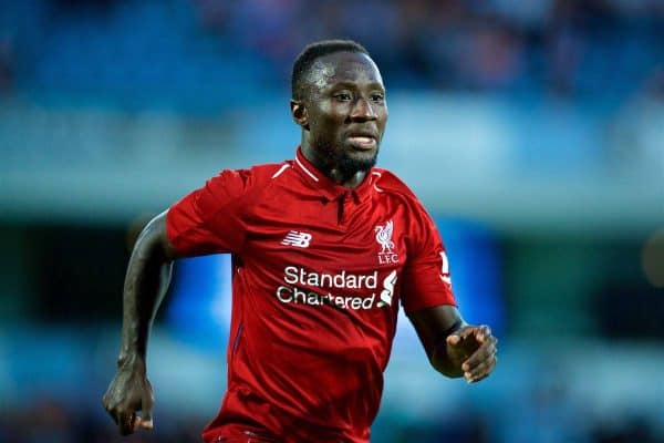 BLACKBURN, ENGLAND - Thursday, July 19, 2018: Liverpool's new signing Naby Keita during a preseason friendly match between Blackburn Rovers FC and Liverpool FC at Ewood Park. (Pic by David Rawcliffe/Propaganda)