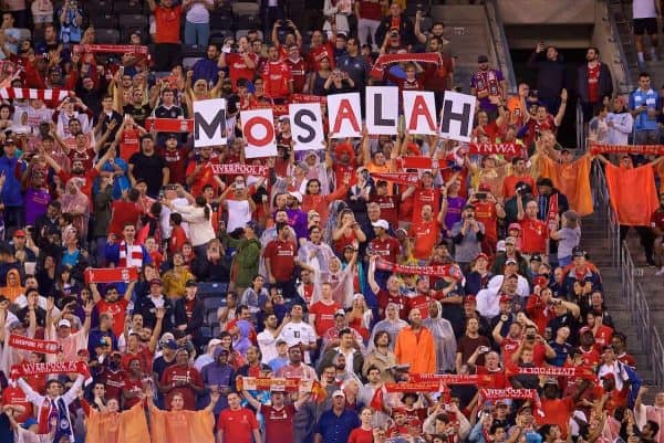 NEW JERSEY, USA - Wednesday, July 25, 2018: Liverpool supporters during a preseason International Champions Cup match between Manchester City FC and Liverpool FC at the Met Life Stadium. (Pic by David Rawcliffe/Propaganda)